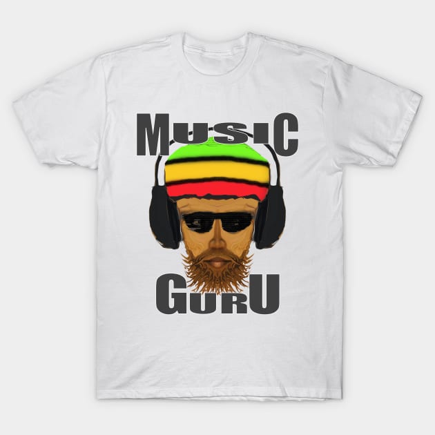 Reggae Music Guru Cool Vibes T-Shirt by PlanetMonkey